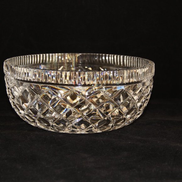 Vintage Waterford Diamond Pattern Crystal Bowl - Picture 6 of 13